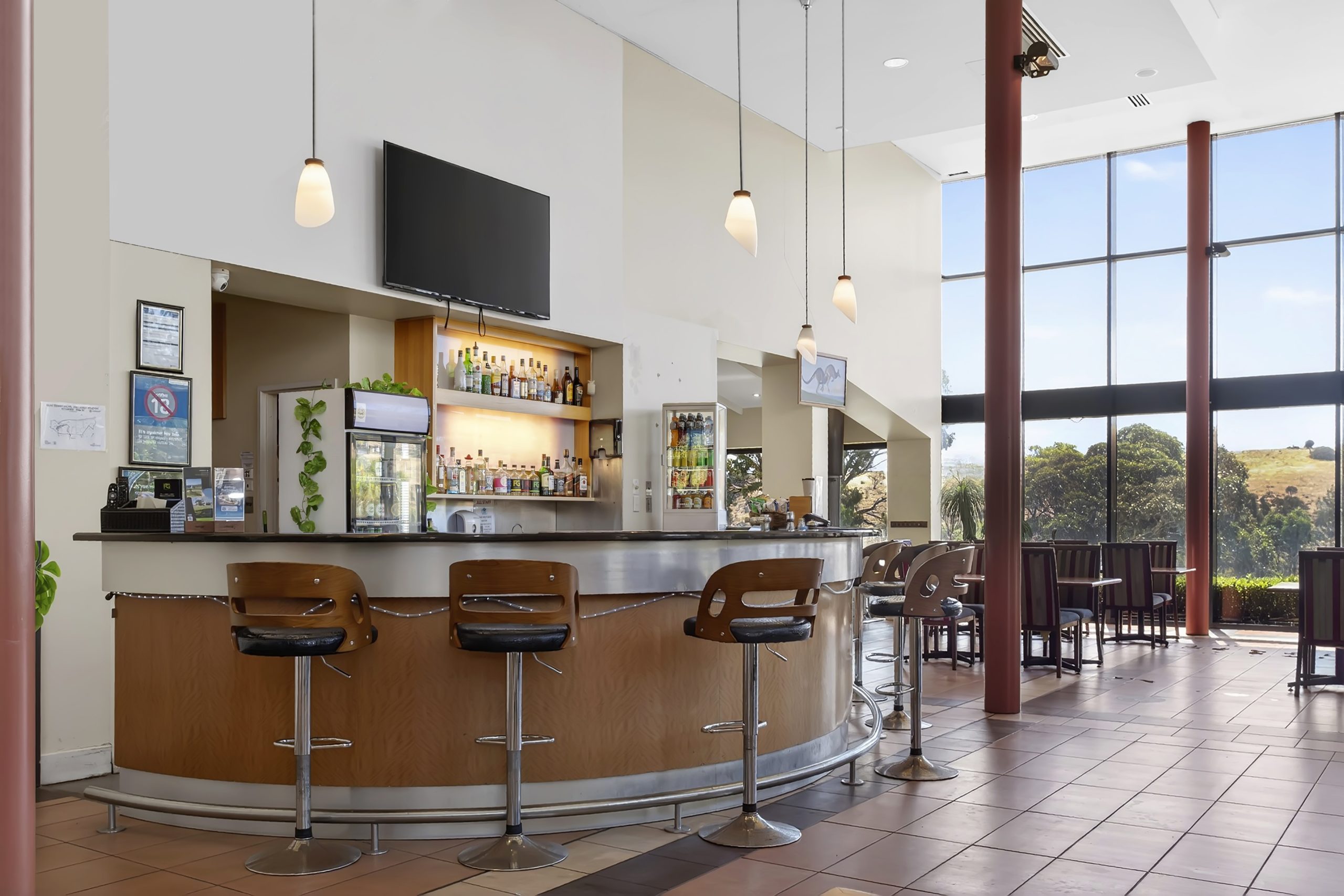 Bar area at New Terry Wirrina Cove and Golf Resort in South Australia